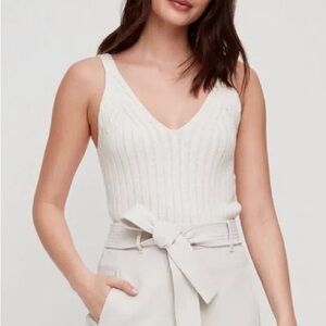 WILFRED **blue Suzette Knit Tank Top